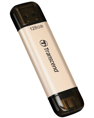 USB флешка Transcend 128GB USB 3.2+Type-C JetFlash 930 Black (TS128GJF930C)