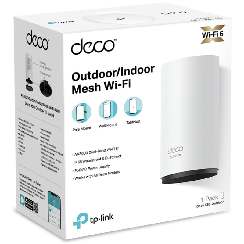 Маршрутизатор TP-LINK Deco X50-Outdoor (1-pack)
