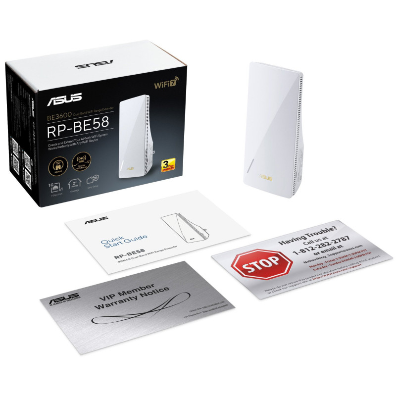 Повторювач Wi-Fi ASUS RP-BE58 (90IG09J0-MO0C00)