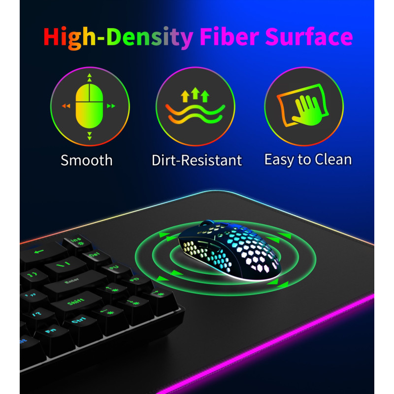 Ігрова поверхня Choetech RGB Illuminated 15W Wireless C (T543-F)