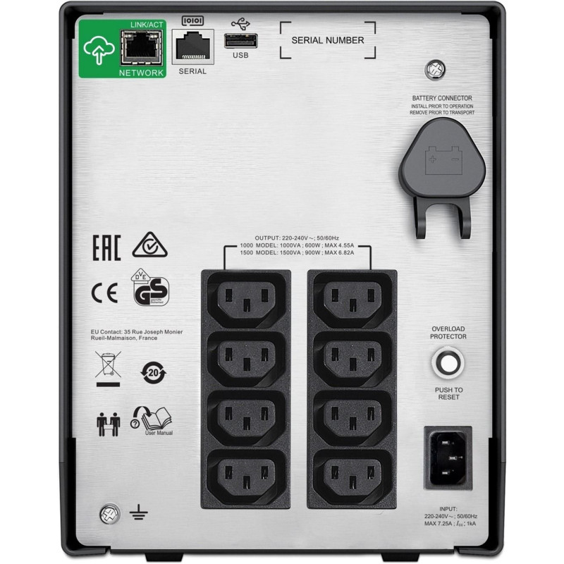ДБЖ APC Smart-UPS 1500VA LCD SmartConnect (SMC1500IC)