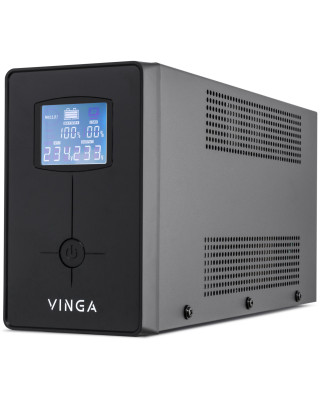 Источник бесперебойного питания Vinga LCD 1500VA metal case (VPC-1500M)