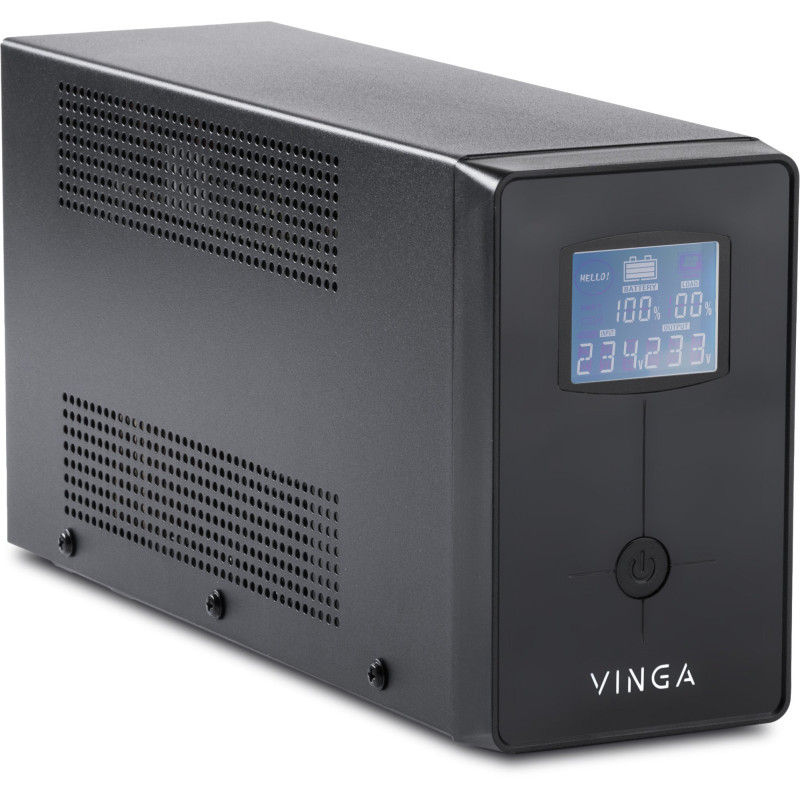 Джерело безперебійного живлення Vinga LCD 1500VA metal case (VPC-1500M)