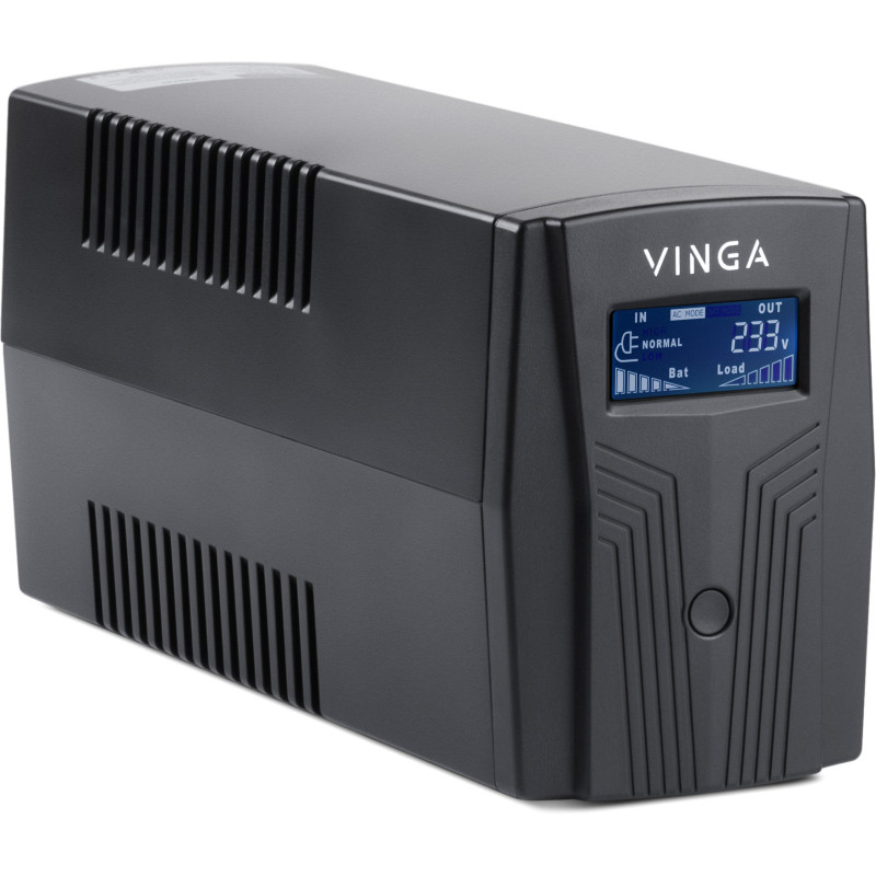 Джерело безперебійного живлення Vinga LCD 1500VA plastic case (VPC-1500P)
