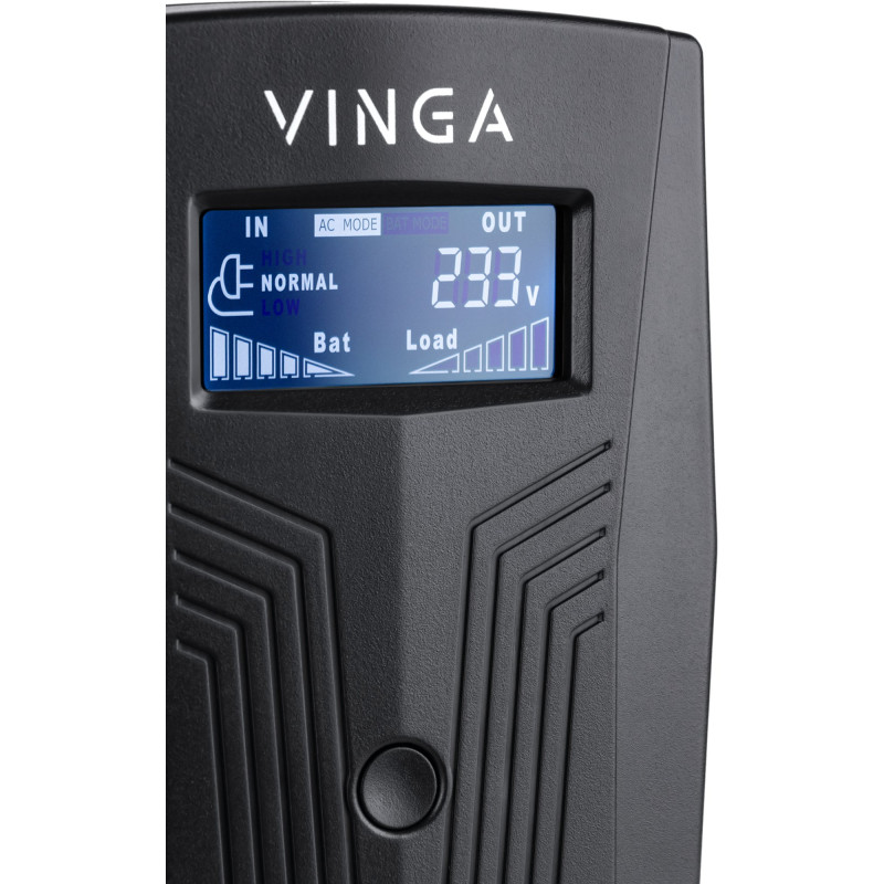 Джерело безперебійного живлення Vinga LCD 1500VA plastic case (VPC-1500P)