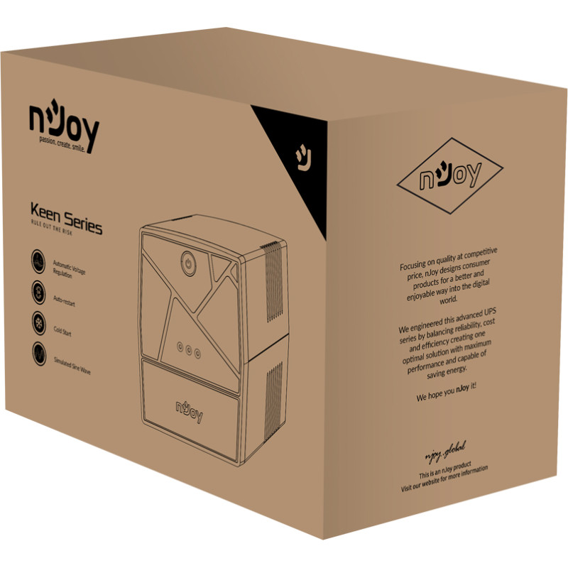 ИБП NJOY Keen 2000 (UPLI-LI200KU-CG01B) 
