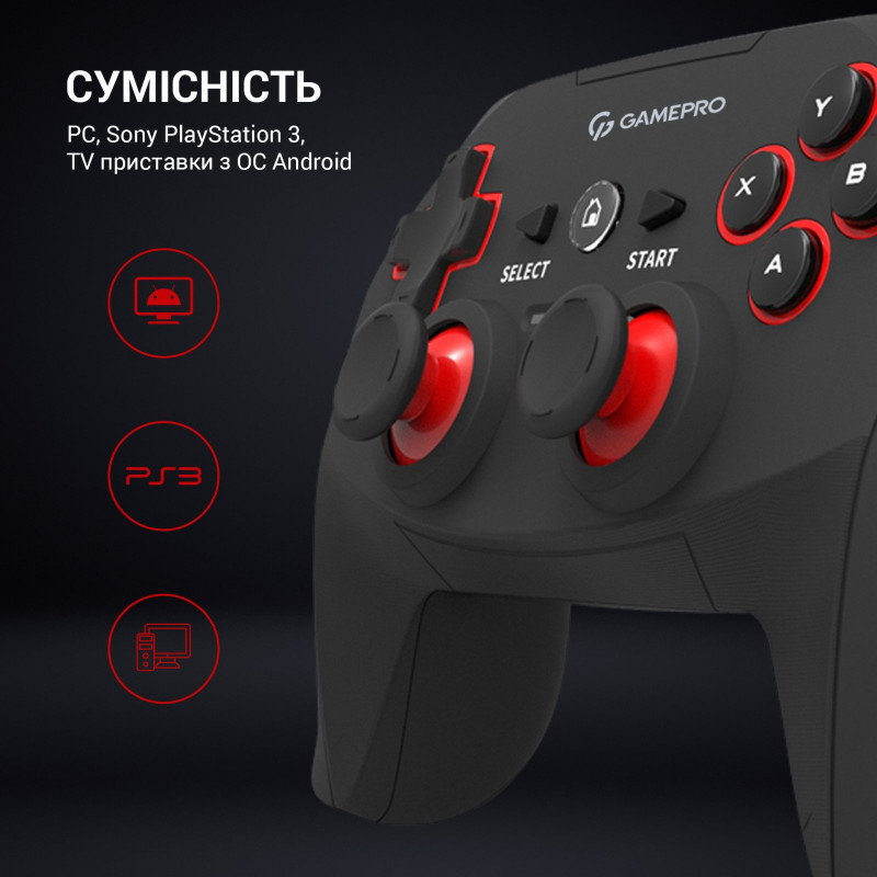 Геймпад GamePro GP600 PC/PS3 Wireless Black (GP600)