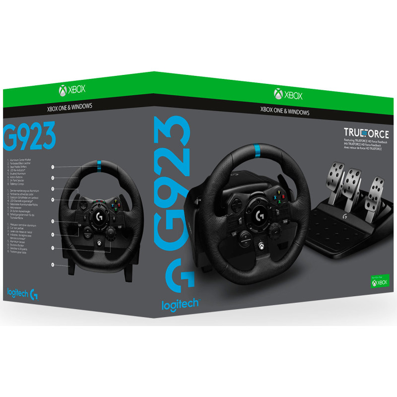Кермо та педалі Logitech G923 Trueforce Racing Wheel and Pedals (941-000158) Black