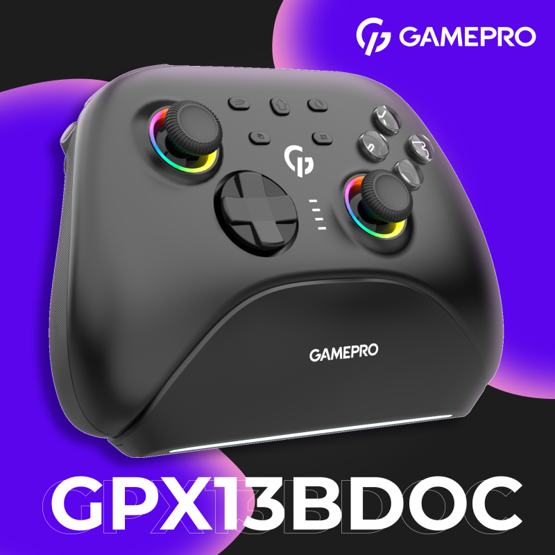 Беспроводной геймпад GamePro с зарядной станцией GPX13BDOC Black