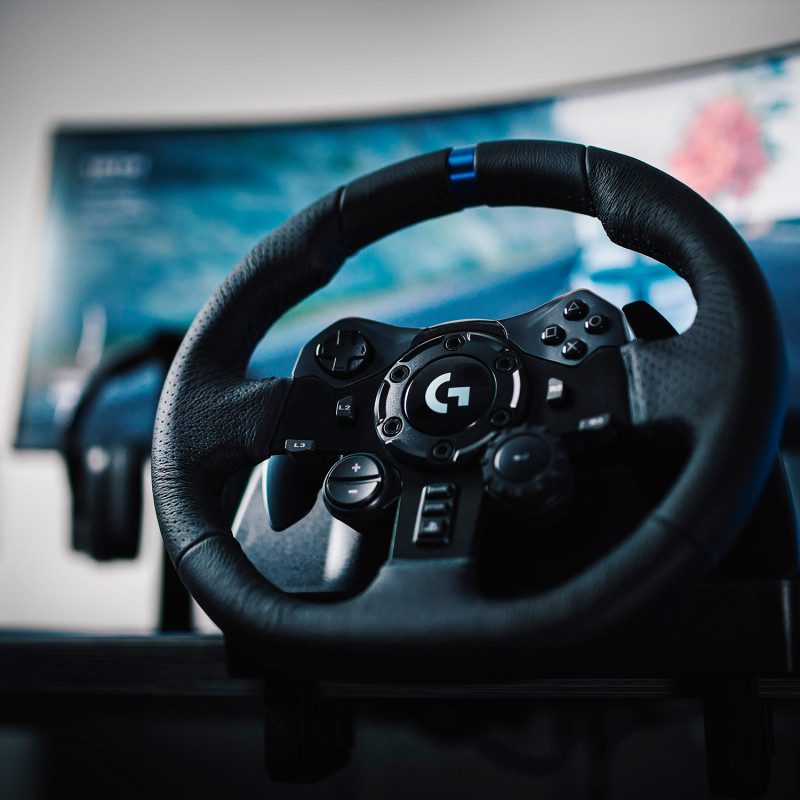 Дротове кермо Logitech G923 Racing Wheel and Pedals for PS4 and PC (941-000149)