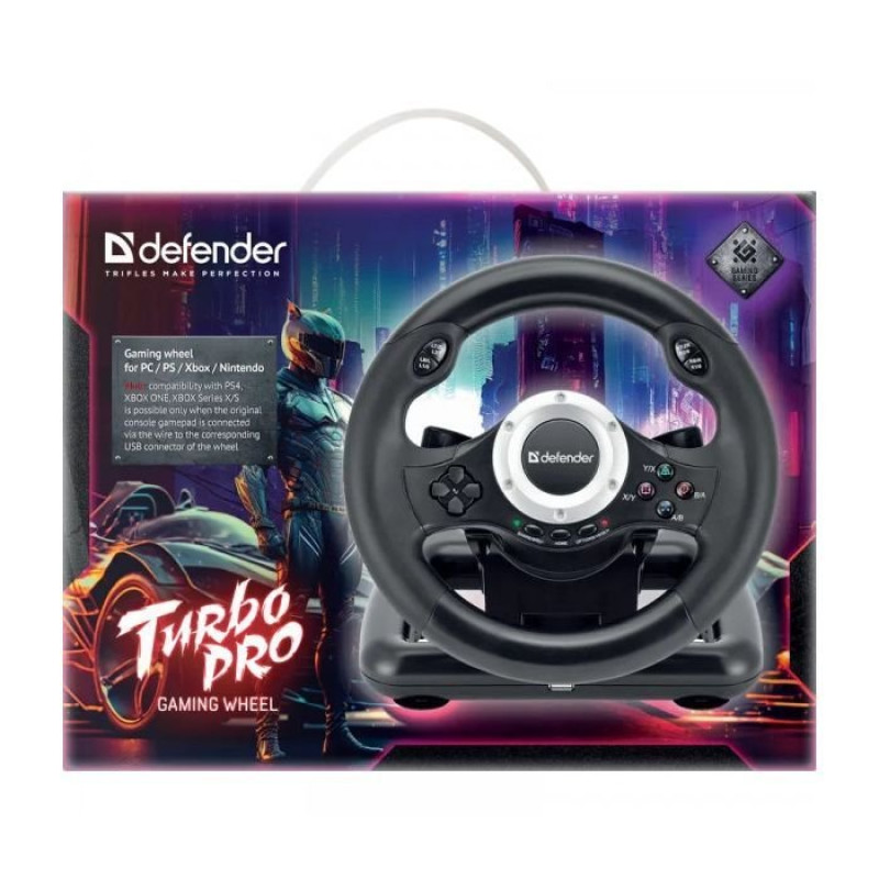 Руль Defender Turbo Pro for PC/PS3/PS4/Xbox (64291)