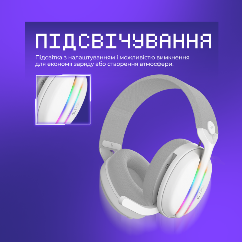 Наушники Proove Gaming Glimmer (APP) White Purple