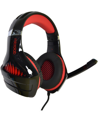 Наушники MICROLAB G6 3.5mm/USB Black/Red
