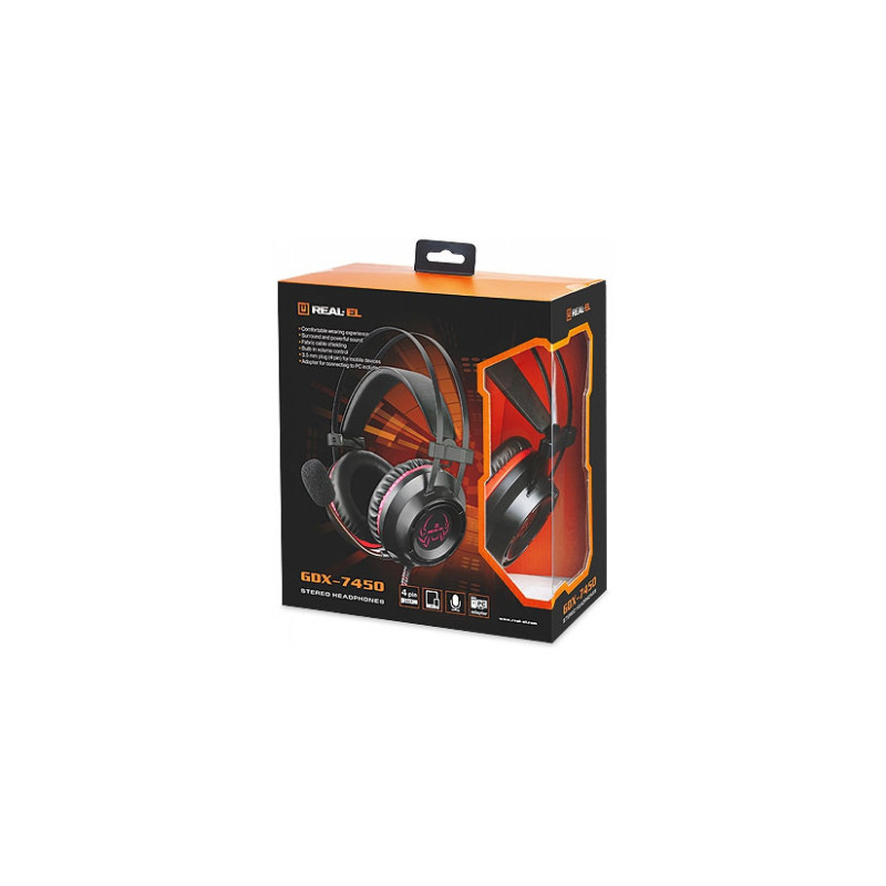 Наушники REAL-EL GDX-7450 Black