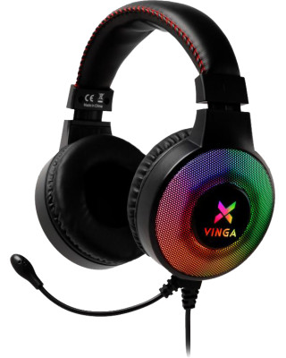 Наушники Vinga HSCU-100 Gaming LED Black (HSCU-100)