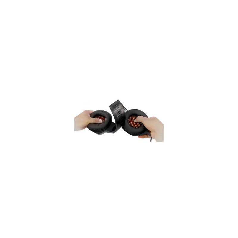 Наушники REAL-EL GDX-7700 SURROUND 7.1 black-orange