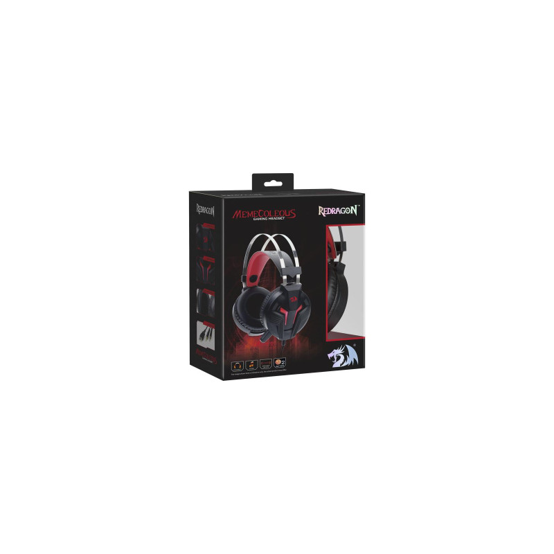 Наушники Redragon Memecoleous Black-Red Vibration (75096)