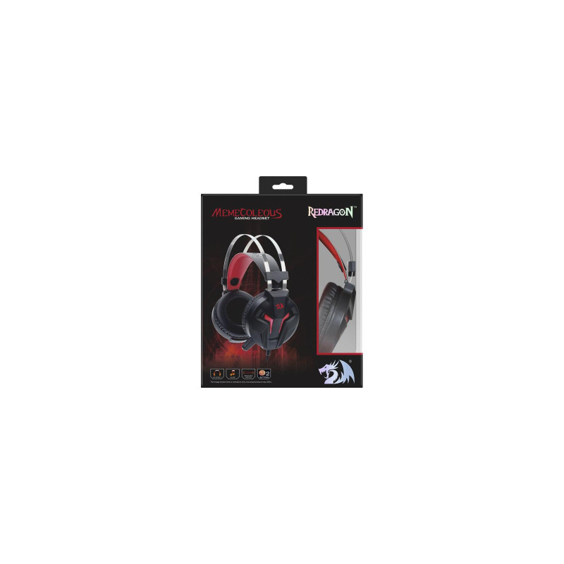 Наушники Redragon Memecoleous Black-Red Vibration (75096)