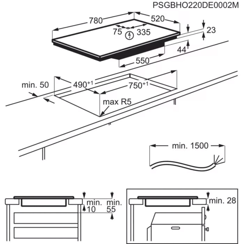 Варильна поверхня Electrolux EIV85453
