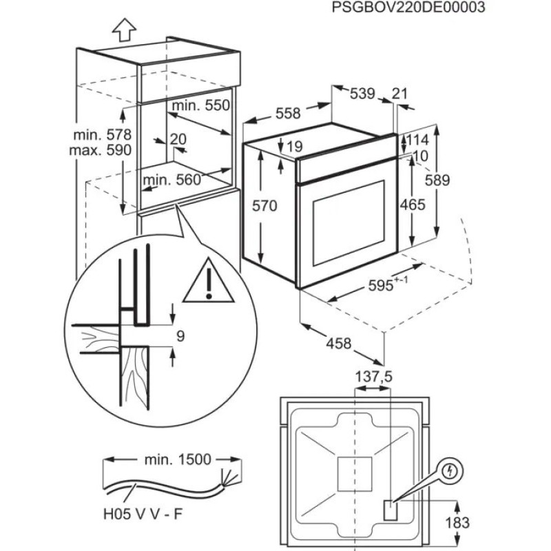 Духова шафа Electrolux EOF 3H00 BX
