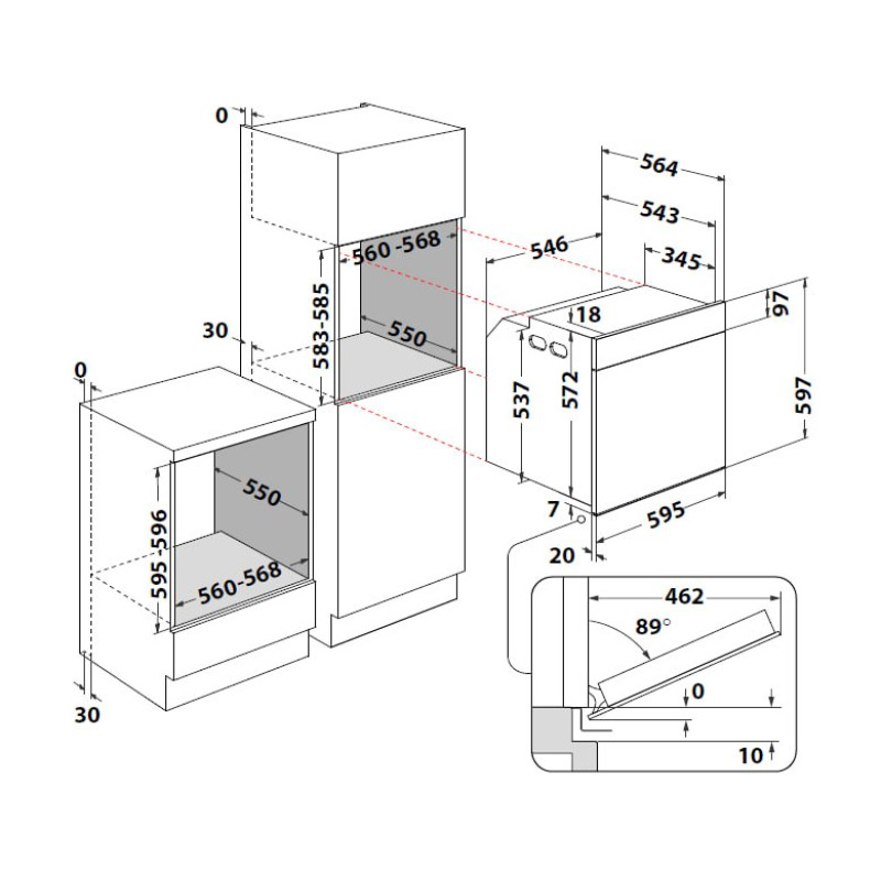 Духова шафа Whirlpool WOI4S8CM1SWA