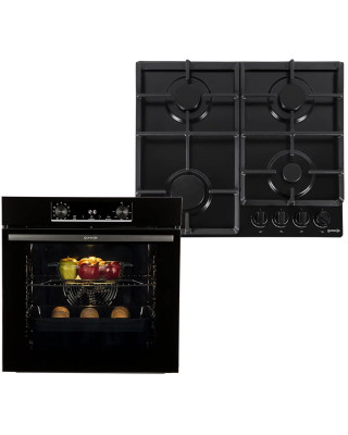 Комплект Дух.шафа + Вар.поверхня газ. Gorenje BO6735E02BK + G641EB