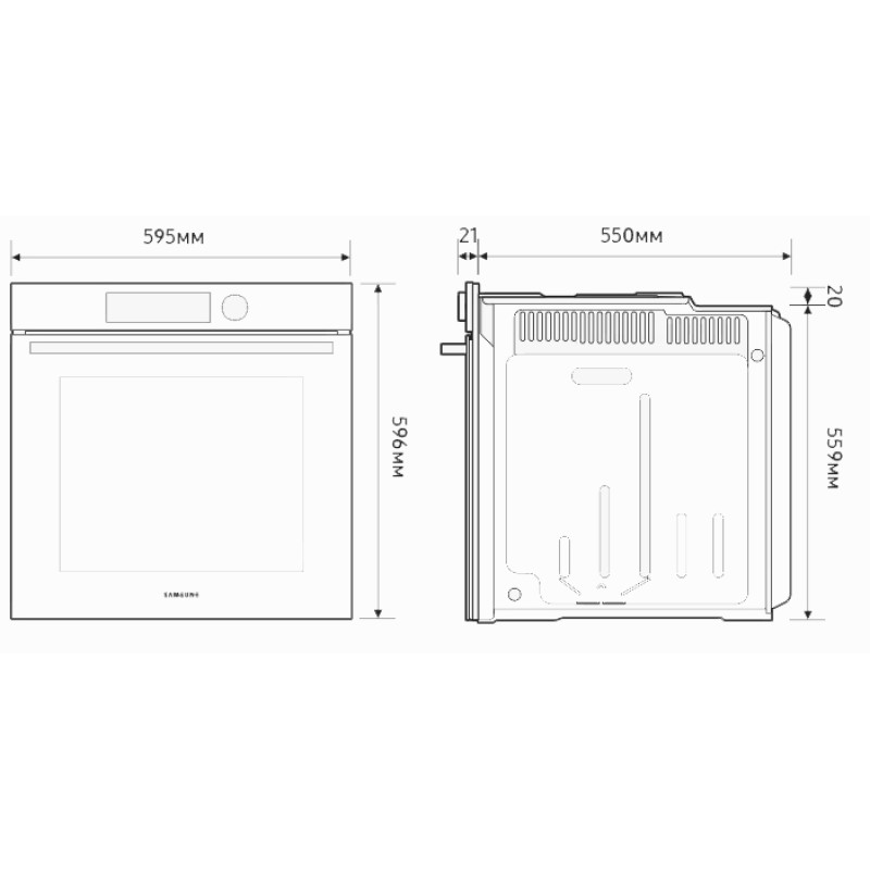 Духова шафа Samsung NV7B4125ZAK
