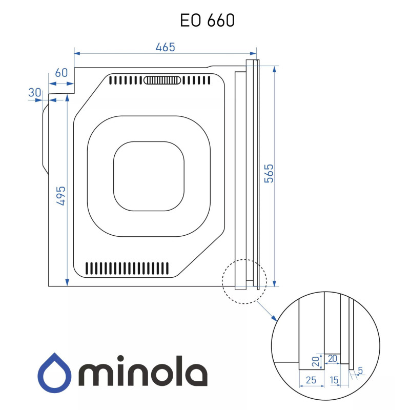 Духова шафа Minola EO 660 I