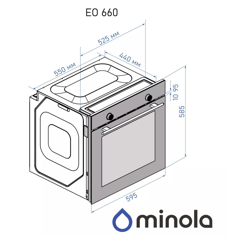 Духова шафа Minola EO 660 I