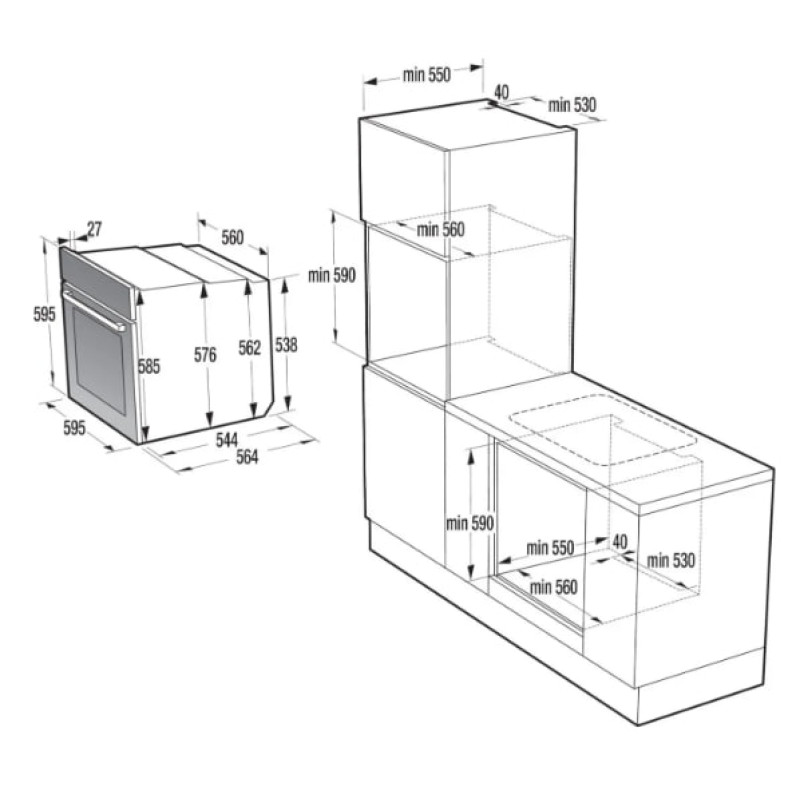 Духова шафа Gorenje BOS6737E06BG