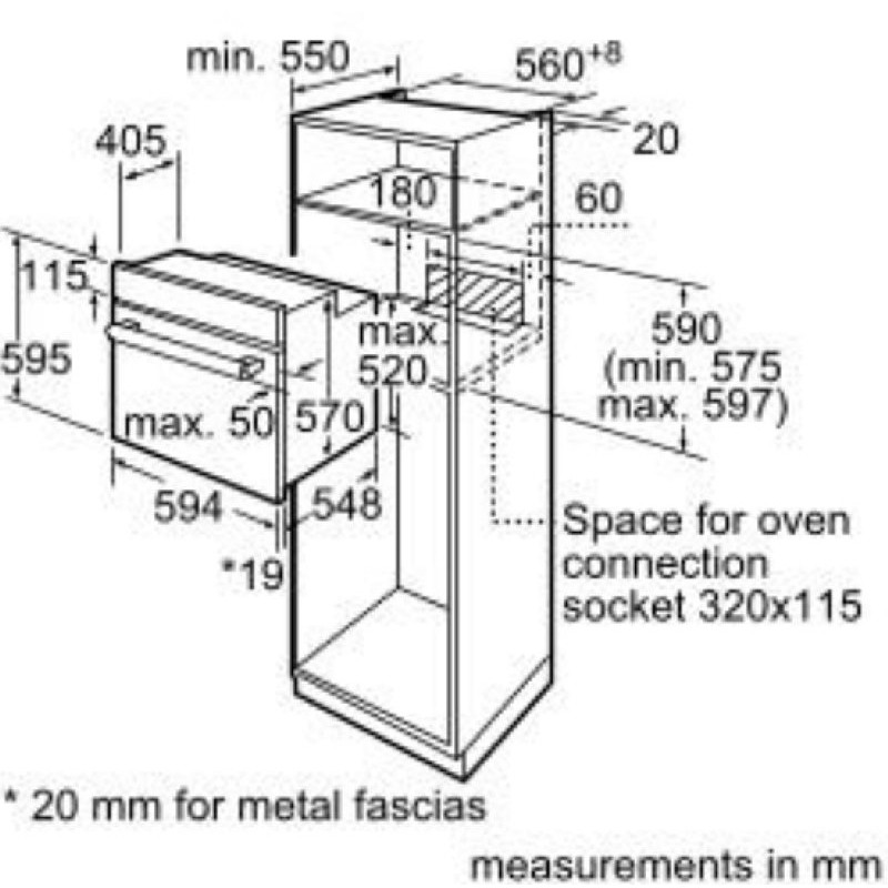 Духовой шкаф BOSCH HBF512BB1T