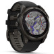 Смарт-часы Garmin Fenix8 47mm SolarSapphire CarbonGray DLC Titanium w.Black/Pebble Gray S.Band (010-02906-11)