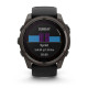Смарт-часы Garmin Fenix8 51mm SolarSapphire CarbonGray DLC Titanium w.Black/Pebble Gray S.Band (010-02907-11)