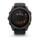 Смарт-часы Garmin Fenix8 51mm SolarSapphire CarbonGray DLC Titanium w.Black/Pebble Gray S.Band (010-02907-11)