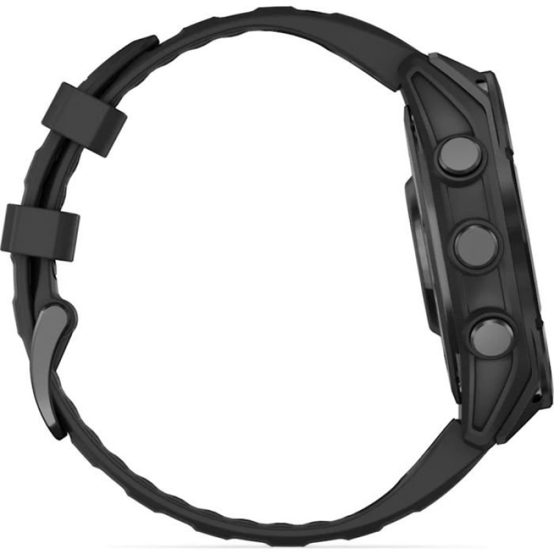 Смарт-часы Garmin Fenix 8 47mm AMOLED Slate Gray with Black Silicone Band (010-02904-00/29)