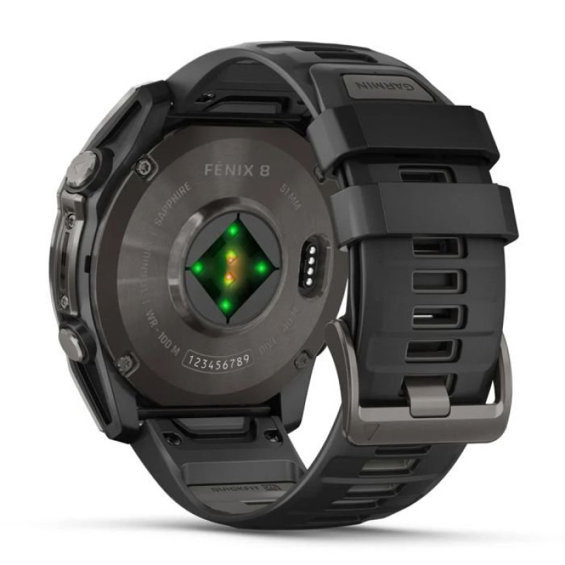 Смарт-часы Garmin Fenix 8 51mm AMOLED Sapphire Carbon Gray DLC Titanium (010-02905-21)