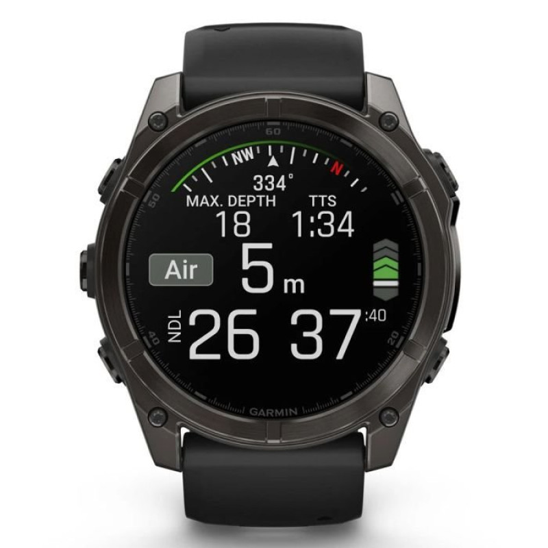 Смарт-часы Garmin Fenix 8 51mm AMOLED Sapphire Carbon Gray DLC Titanium (010-02905-21)