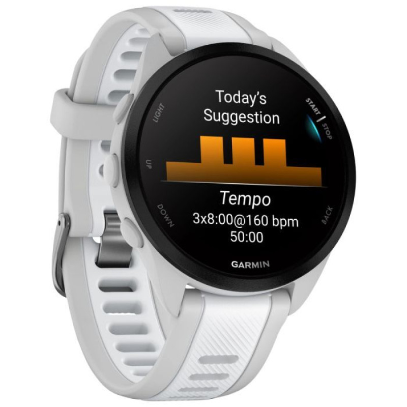 Смарт-часы Garmin Forerunner 165 Mist Gray/Whitestone (010-02863-21)