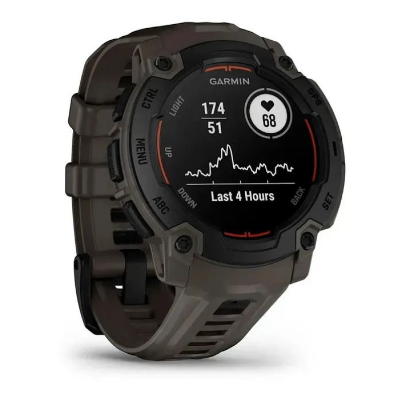 Смарт-часы Garmin Instinct E 45mm Black with Charcoal Band (010-02933-00)