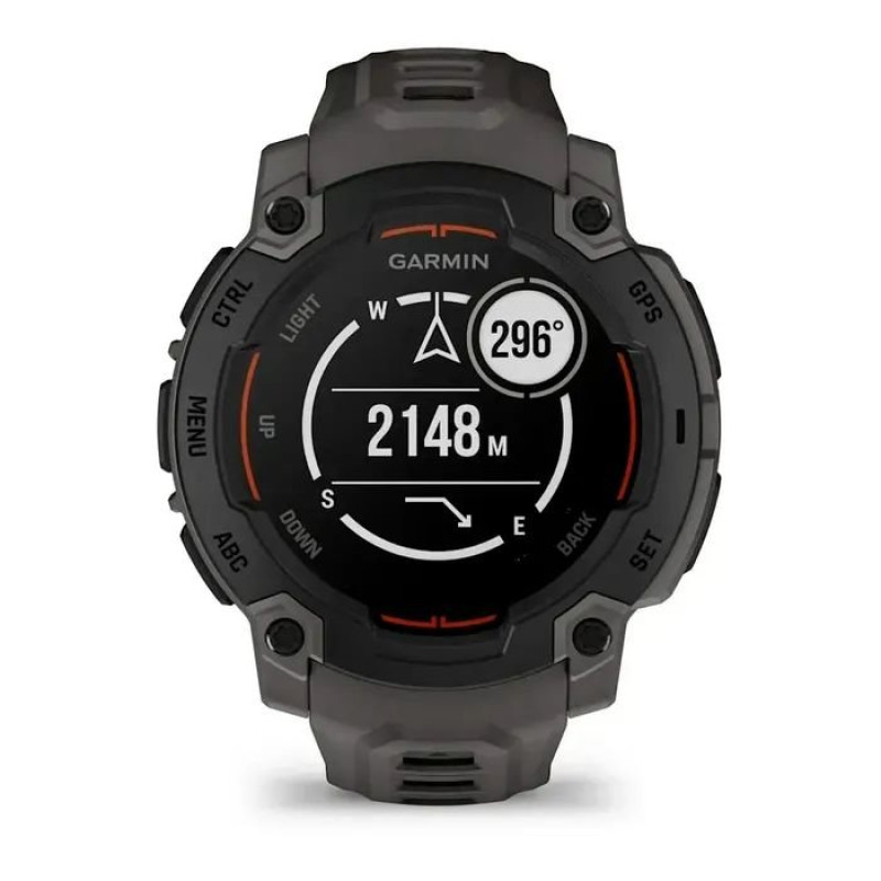 Смарт-часы Garmin Instinct E 45mm Black with Charcoal Band (010-02933-00)