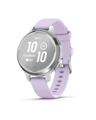 Смарт-годинник Garmin Lily 2 Active Silver with Purple Jasmine Silicone Band (010-02891-01)