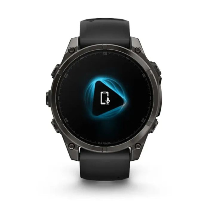 Смарт-часы Garmin fenix 8 47mm, AMOLED, Saph, CrbnGryTi/Blk, Blk/PebbleGryBnd, GPS (010-02904-21)