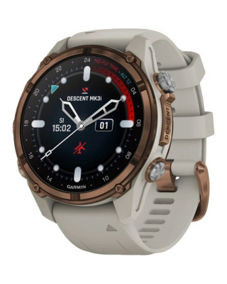 Смарт-часы Garmin Descen Mk3i – 43 mm Bronze PVD Titanium with French Gray Silicone Band (010-02753-14)