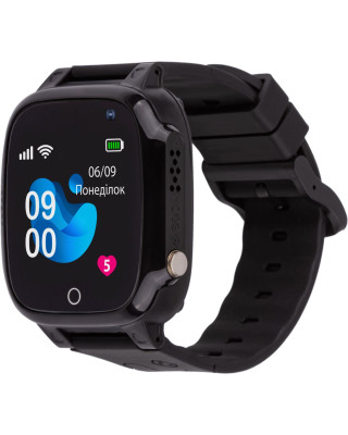 Смарт-годинник Amigo GO008 MILKY GPS WIFI Black (873291)