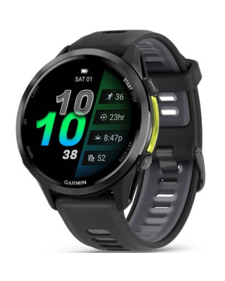 Смарт-часы Garmin Forerunner 970 Carbon Gray DLC Titanium w.Black Case and Black/Translucent W.Band (010-02969-10)
