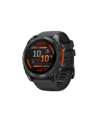 Смарт-часы Garmin fenix 8 51mm, AMOLED, Glass/SS, SlateGray Steel/Black,BlkBnd, GPS (010-02905-00)