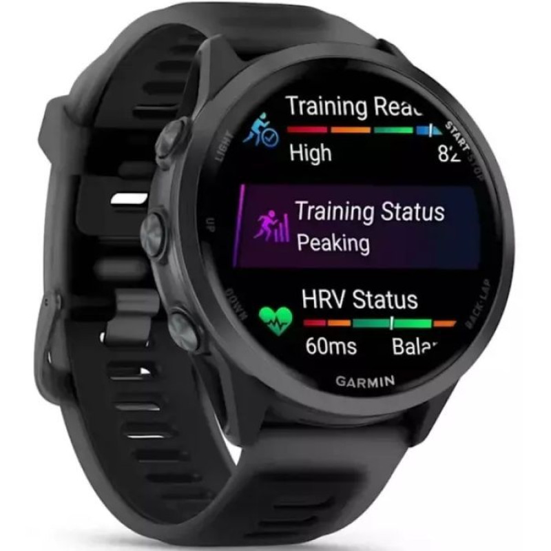 Смарт-часы Garmin Forerunner 570 47mm Slate Gray Aluminum w. Translucent Black/Black Band (010-02971-00)