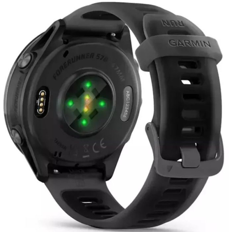 Смарт-часы Garmin Forerunner 570 47mm Slate Gray Aluminum w. Translucent Black/Black Band (010-02971-00)