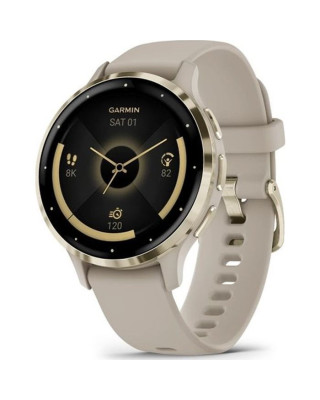 Смарт-годинник Garmin Venu 3S Soft Gold S. Steel Bezel w.French Gray Case and S. Band