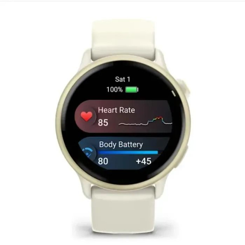 Смарт-часы Garmin Vivoactive 6 Lunar Gold with Bone Band (010-02985-01)